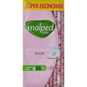 Molped, Гигиенические прокладки Ultra Super Economic Normal, 4 капли, 24 шт