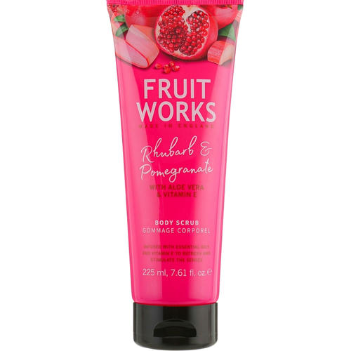 Скраб для тела "Ревень и гранат", Grace Cole Fruit Works Body Scrub Rhubarb & Pomegranate