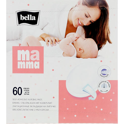 Bella Mamma, Лактационные вкладыши, на липучке, 60 шт