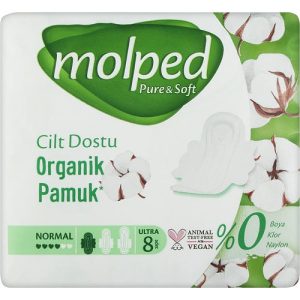 Molped, Гигиенические прокладки Pure & Soft Normal, 4 капли, 8 шт.