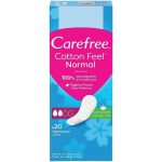 Carefree Cotton Feel Aloe, Гигиенические ежедневные прокладки с экстрактом алоэ, 20 шт.