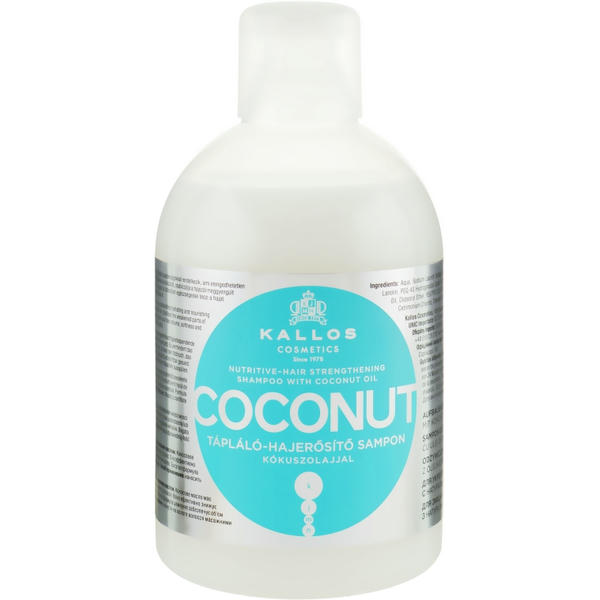 Kallos Cosmetics Shampoo with Coconut Oil, Шампунь для укрепления волос с кокосовым маслом