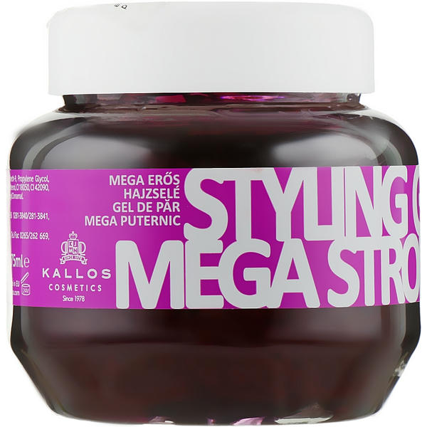 Kallos Cosmetics Styling Gel Mega Strong, Гель для моделирования волос мегасильной фиксации