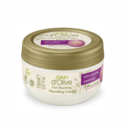 DALAN D'Olive, Крем для рук и тела с маслом виноградных косточек, 150 мл.