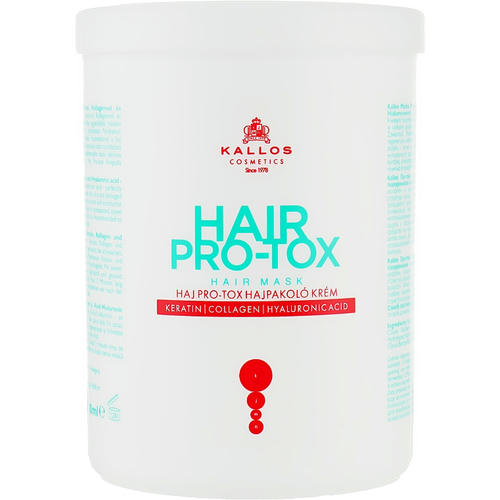 Kallos Cosmetics Pro-Tox Hair Mask, Маска для волос с кератином, коллагеном и гиалуроновой кислотой