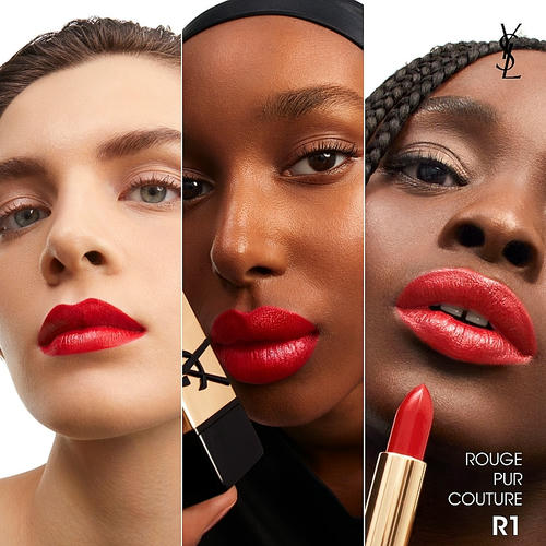 Yves Saint Laurent Rouge Pur Couture Caring Satin Lipstick, Сатиновая стойкая помада для губ — изображение 2