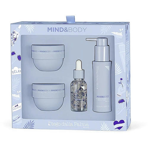 Diego Dalla Palma Mind & Body Kit (b/scr/100ml + b/butter/75ml + sh/oil/100ml + b/oil/30ml), Набор