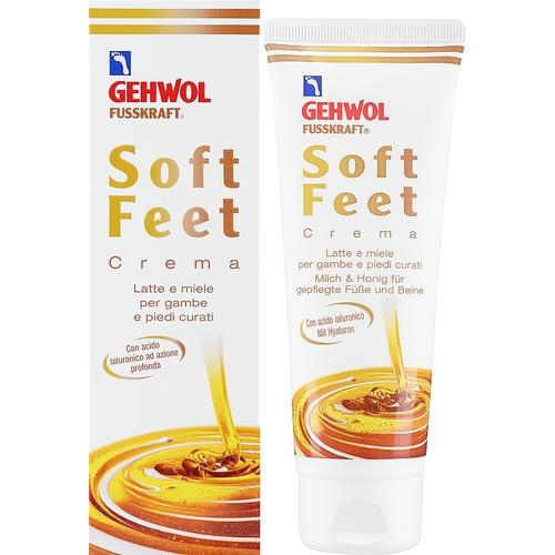 Gehwol Fusskraft Soft-Feet Creme, Шелковый крем "Молоко и мед" с гиалуроновой кислотой — изображение 2