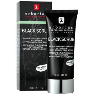 Erborian Black Scrub Mask, Скраб-маска очищающая с древесным углем