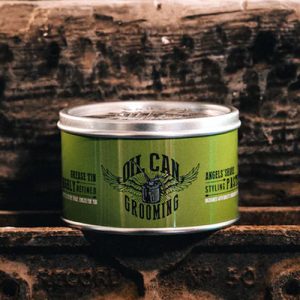 Матовая глина для укладки волос Oil Can Grooming Angels' Styling Paste Лайм и Дуб, 100 мл.