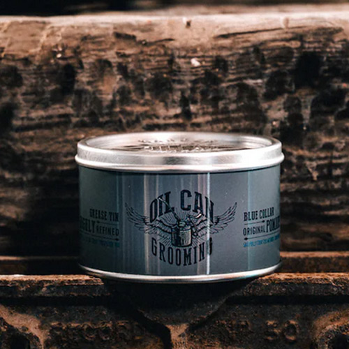 Помада для укладки Oil Can Grooming Blue Collar Original Pomade Бергамот и Корень Ириса, 100 мл.