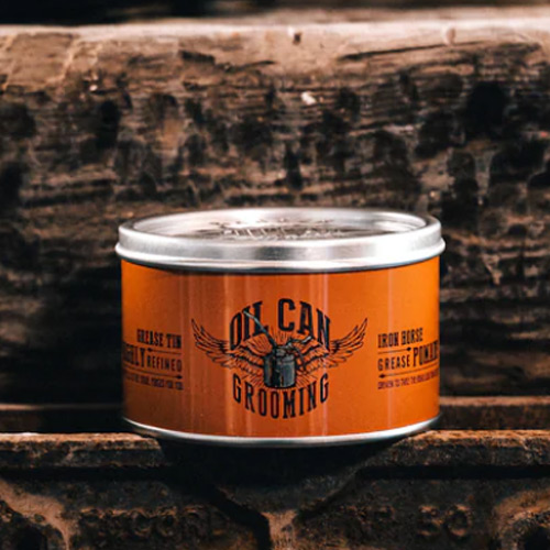 Помада для укладки Oil Can Grooming Iron Horse Grease Pomade Амбра и Ваниль, 100 мл.
