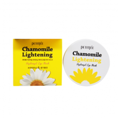 Petitfee Патчи осветляющие с экстрактом ромашки - Chamomile lightening hydrogel eye mask, 60шт — изображение 3