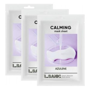L.Sanic Набор тканевых масок с азуленом - Azulene calming mask sheet, 3шт