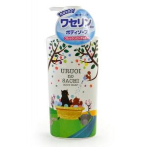 MAX Мыло для тела жидкое с ароматом персика - Uruoi no sachi body soap, 450мл