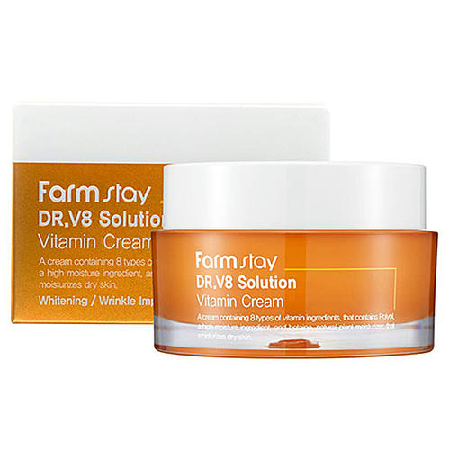 FarmStay Крем для лица с витаминами – Dr-V8 solution vitamin cream, 50мл