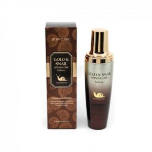 3W Clinic Тонер для лица «золото/ улитка» - Gold&snail intensive care softener, 130мл