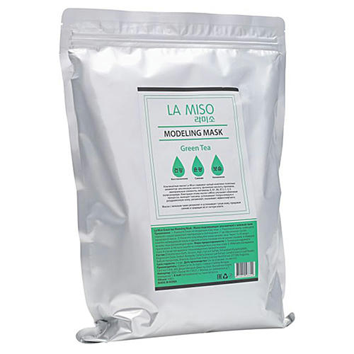 La Miso Маска альгинатная с зеленым чаем - Green tea modeling mask, 1000г