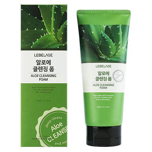 Lebelage Пенка для умывания с экстрактом алоэ - Aloe cleansing foam, 180мл