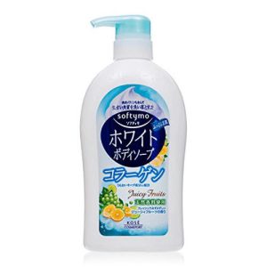 Kose Мыло для тела жидкое с коллагеном и ароматом свежих фруктов - Softymo white body soap, 600мл