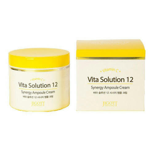 Jigott Крем для лица энергетический - Vita solution 12 synergy ampoule cream, 100мл