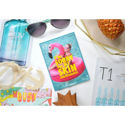 I'm Sorry For My Skin Маска для лица тканевая после солнца - S.O.S. jelly mask-soothing, 33мл — изображение 3