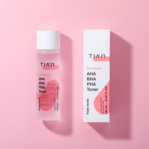 TIAM Тонер очищающий с кислотами - AC Fighting AHA BHA PHA Toner, 180мл — изображение 2