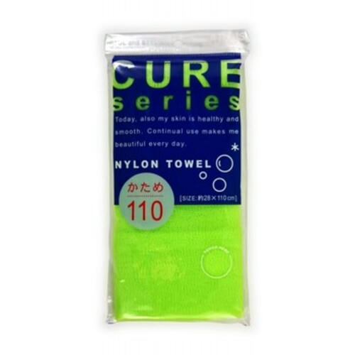 Ohe Мочалка для тела жесткая - Cure nylon towel hard green, 35г
