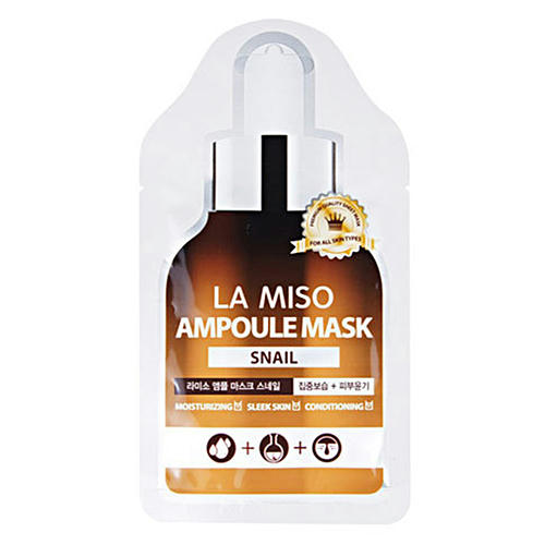 La Miso Маска ампульная с экстрактом слизи улитки - Ampoule mask snail, 25г