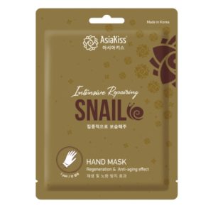 AsiaKiss Маска-перчатки интенсивно увлажняющая с экстрактом слизи улитки - Snail hand mask, 1пара