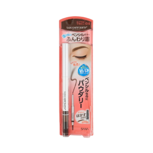 Sana Карандаш для бровей мягкий пудровый (коричневый) - Ewborn powdery pencil brow ex #04, 1шт