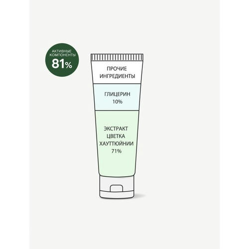 Derma Factory Крем увлажняющий для лица с экстрактом хауттюйнии - Houttuynia cordata 71% cream, 60г — изображение 2