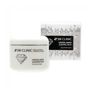 3W Clinic Маска осветляющая ночная - Crystal white sleeping pack, 100мл