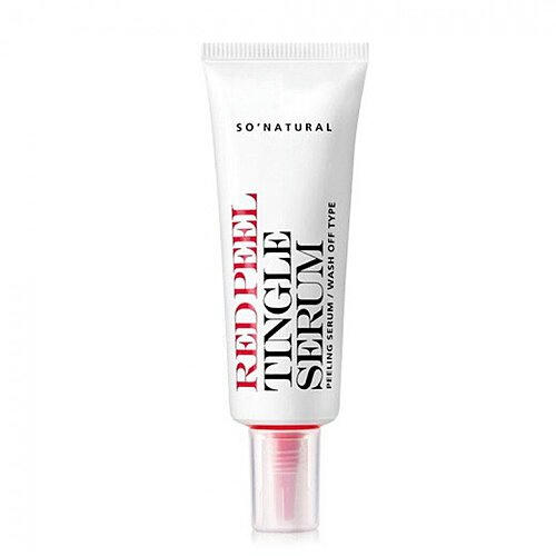 So Natural Сыворотка-пилинг очищающая - Red peel tingle serum tube, 20мл