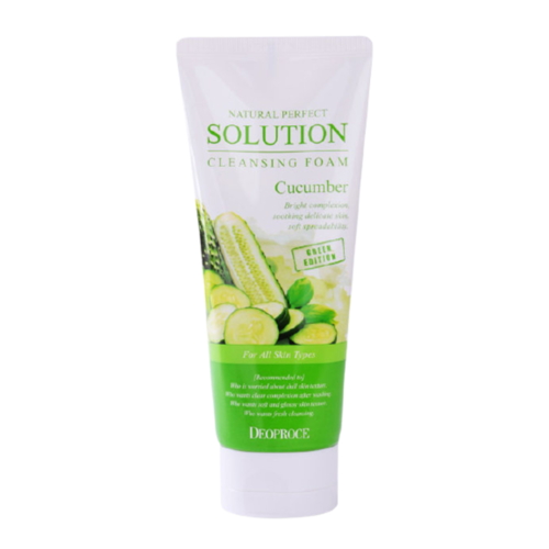 Deoproce Пенка для умывания с экстрактом огурца - Natural perfect cleansing foam cucumber, 170г