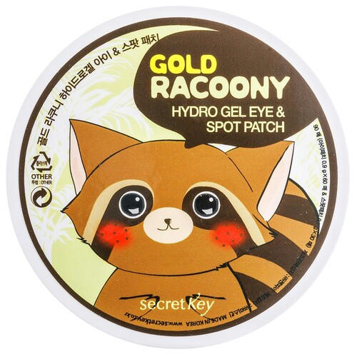 Secret Key Патчи гидрогелевые для кожи под глазами - Gold racoony hydrogel eye & spot patch, 60шт