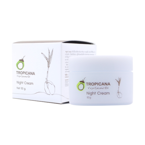Tropicana Крем для лица кокосовый ночной - Virgin coconut oil night cream, 50мл — изображение 2
