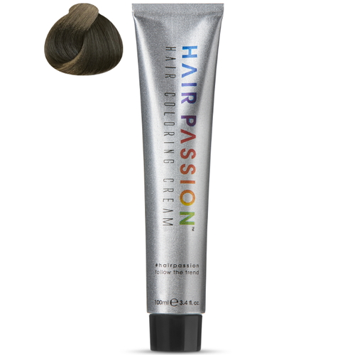 HAIR PASSION, Краска для волос Coloring Cream Ash Collection 7A, 100 мл