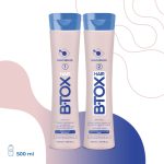 NANO BRAZIL, Набор для волос HAIR BTOX White (шаг 1 + шаг 2), 2х500 мл