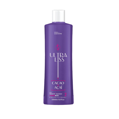 BB ONE, Кератиновый состав Шаг 2 Ultra Liss Thermo Mask Cacao & Acai, 500 мл