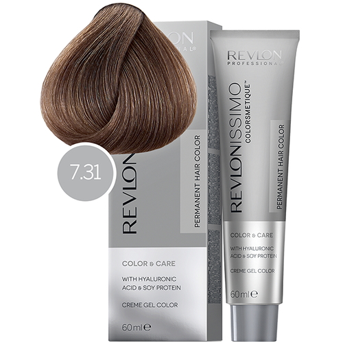 REVLON, Крем-краска для волос Revlonissimo Colorsmetique 7.31, 60 мл