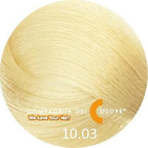 COMPAGNIA DEL COLORE, Стойкая низкоаммиачная краска для волос 10.03, 100 мл