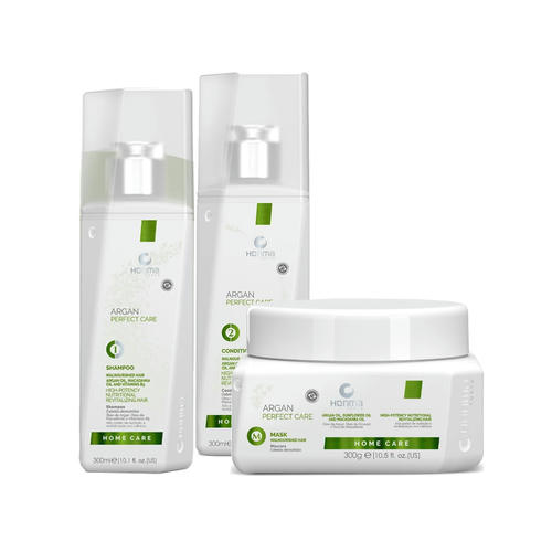 HONMA TOKYO, Набор Argan Perfect Care (шампунь + питательный кондиционер + маска), 300/300/300 мл