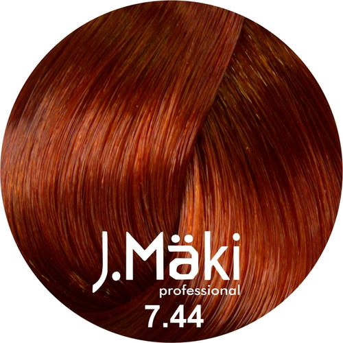 J.MAKI, Стойкий краситель для волос Hair Color 7/44, 60 мл