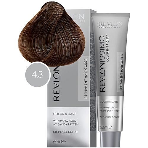 REVLON, Крем-краска для волос Revlonissimo Colorsmetique 4.3, 60 мл
