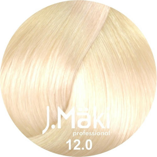 J.MAKI, Стойкий краситель для волос Hair Color 12/0, 60 мл