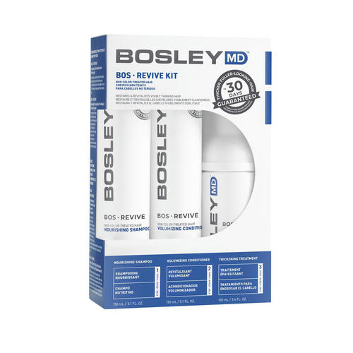 BOSLEY MD, Система от выпадения и для стимуляции роста для неокрашенных волос, 150/150/100 мл