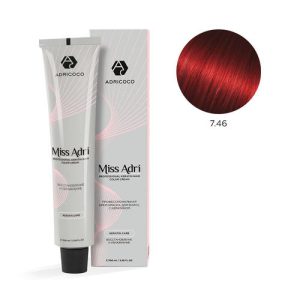 ADRICOCO, Крем-краска для волос Miss Adri 7.46, 100 мл