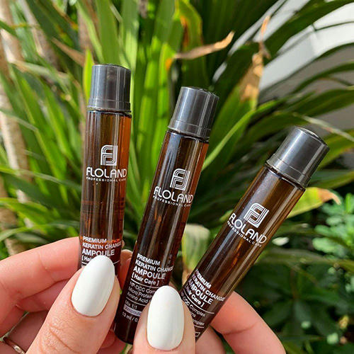 Floland Ампула для повреждённых волос с кератином Premium Keratin Change Ampoule 13 мл — изображение 2