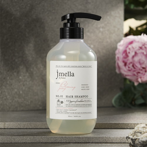 Jmella Парфюмированный шампунь для всех типов волос In France Blooming Peony Hair Shampoo 500 мл — изображение 2